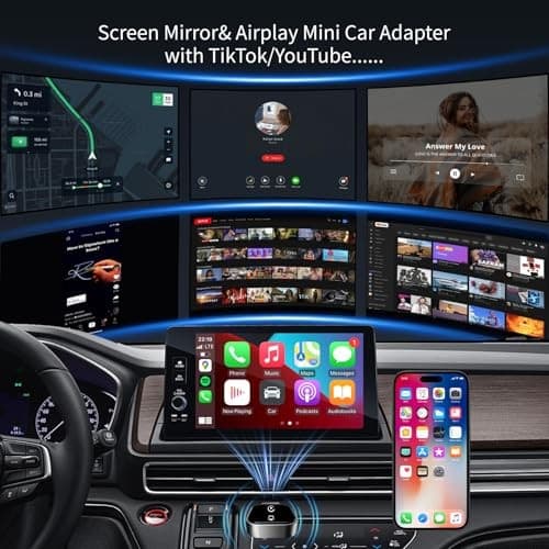 Wireless CarPlay Adapter for Android Auto - 3 in 1 Screen Mirror Android auto 3