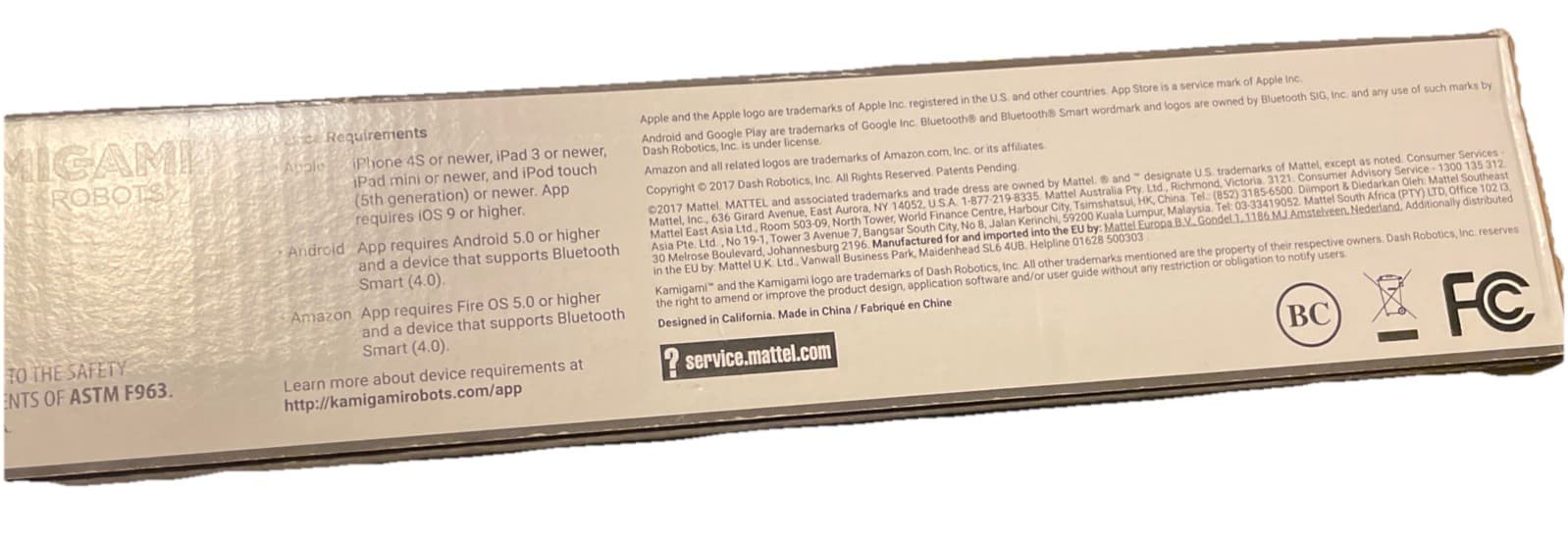 Kamigami (Robots) fold and snap together. Robots Scarrax TM NIB Phone App Remote 3