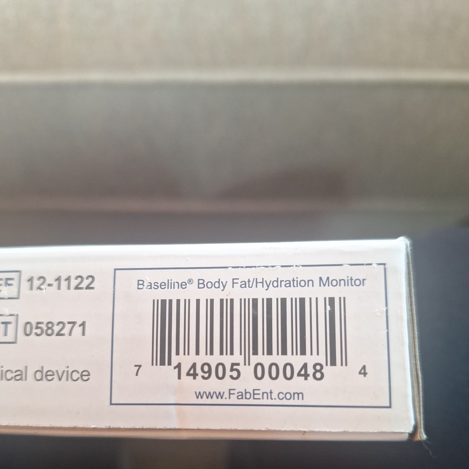 Baseline Evaluation Instruments Body Fat/Hydration Monitor w/ Box and Manual 6