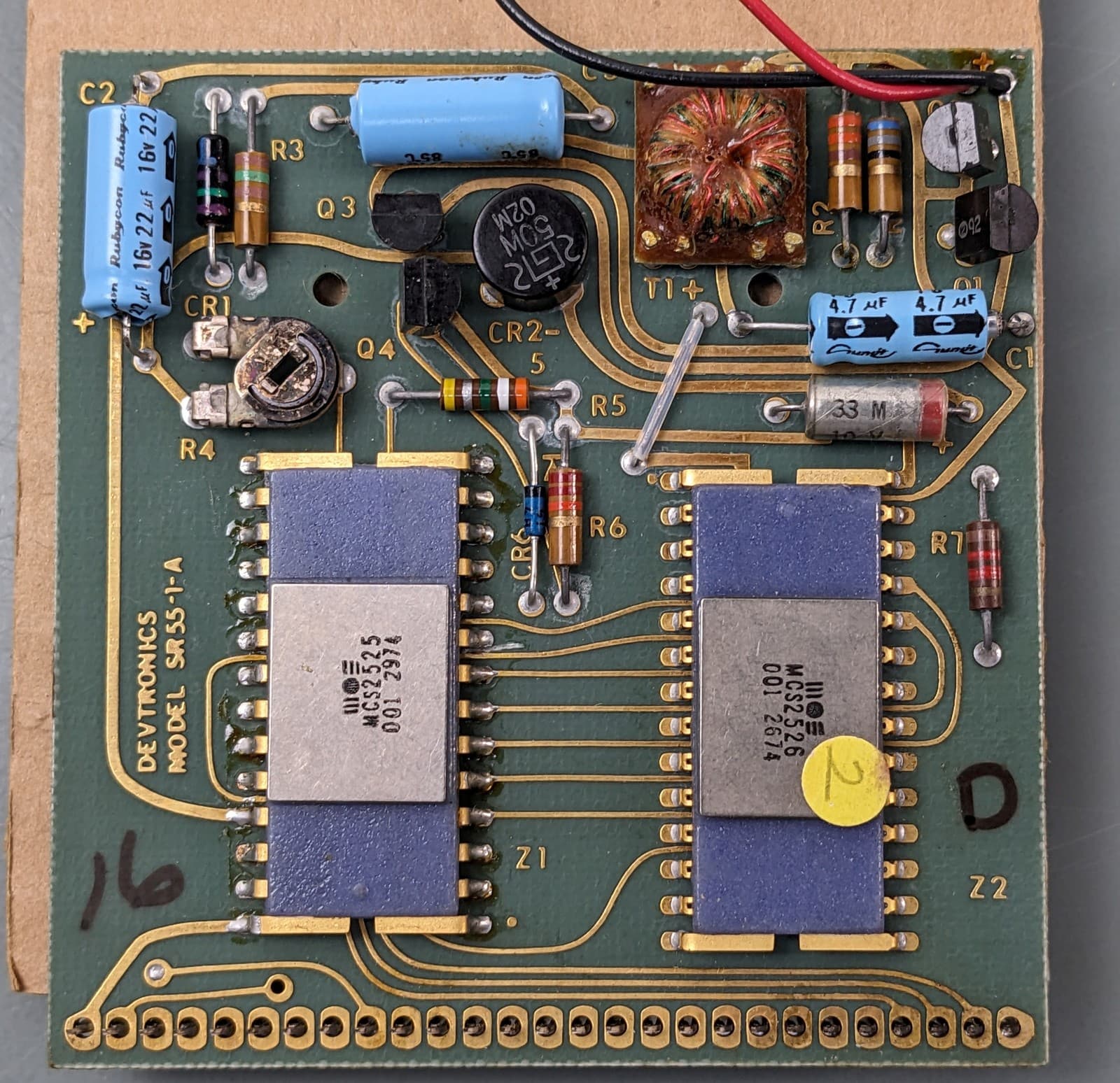 VTG Calculator Chipset ~ Rare MOS MCS2525 MCS2526, NSA5140 LED Display, Working 3