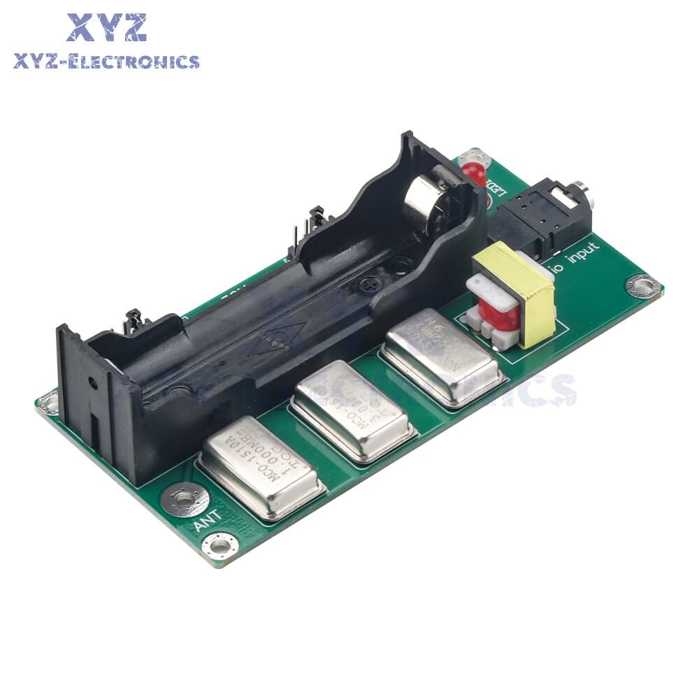 3-Channel AM Transmitter 1MHz 3MHz 5MHz Finished Board w/ Antenna & Audio Cable 2