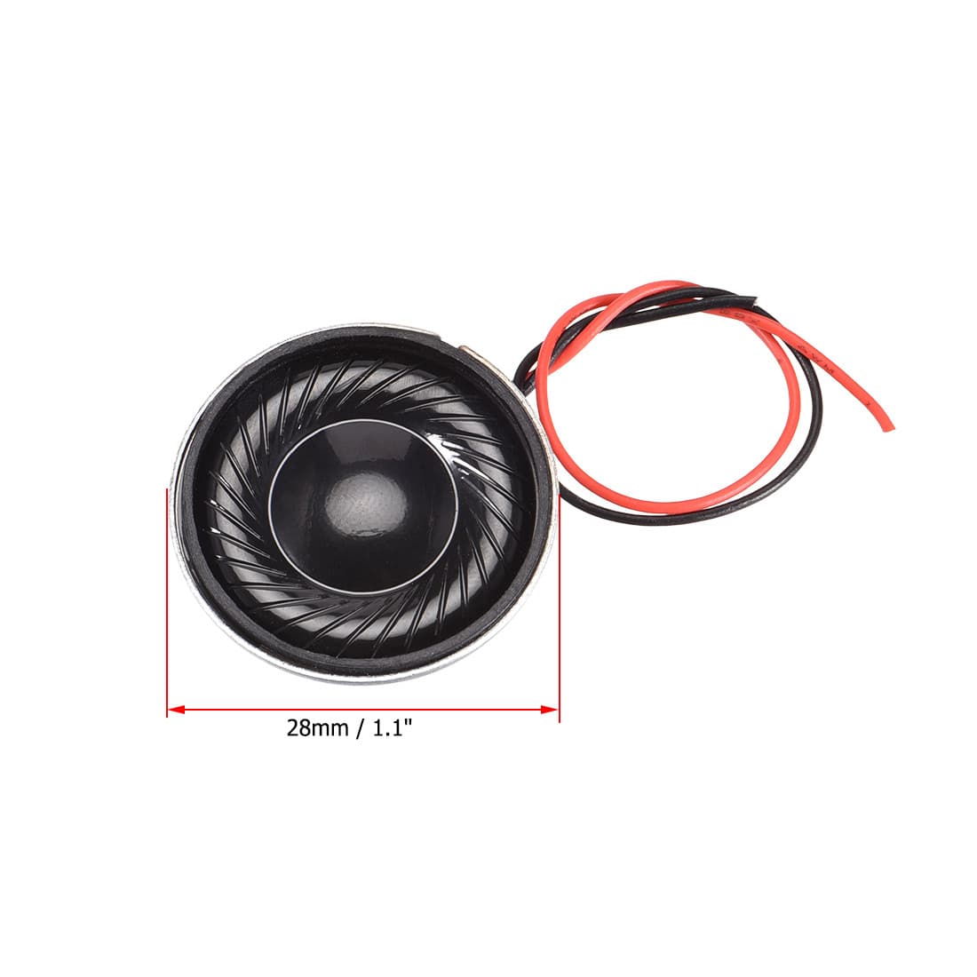 2W 8 Ohm Micro Internal Speaker Magnet Loudspeaker 28mm Dia with Wire 2