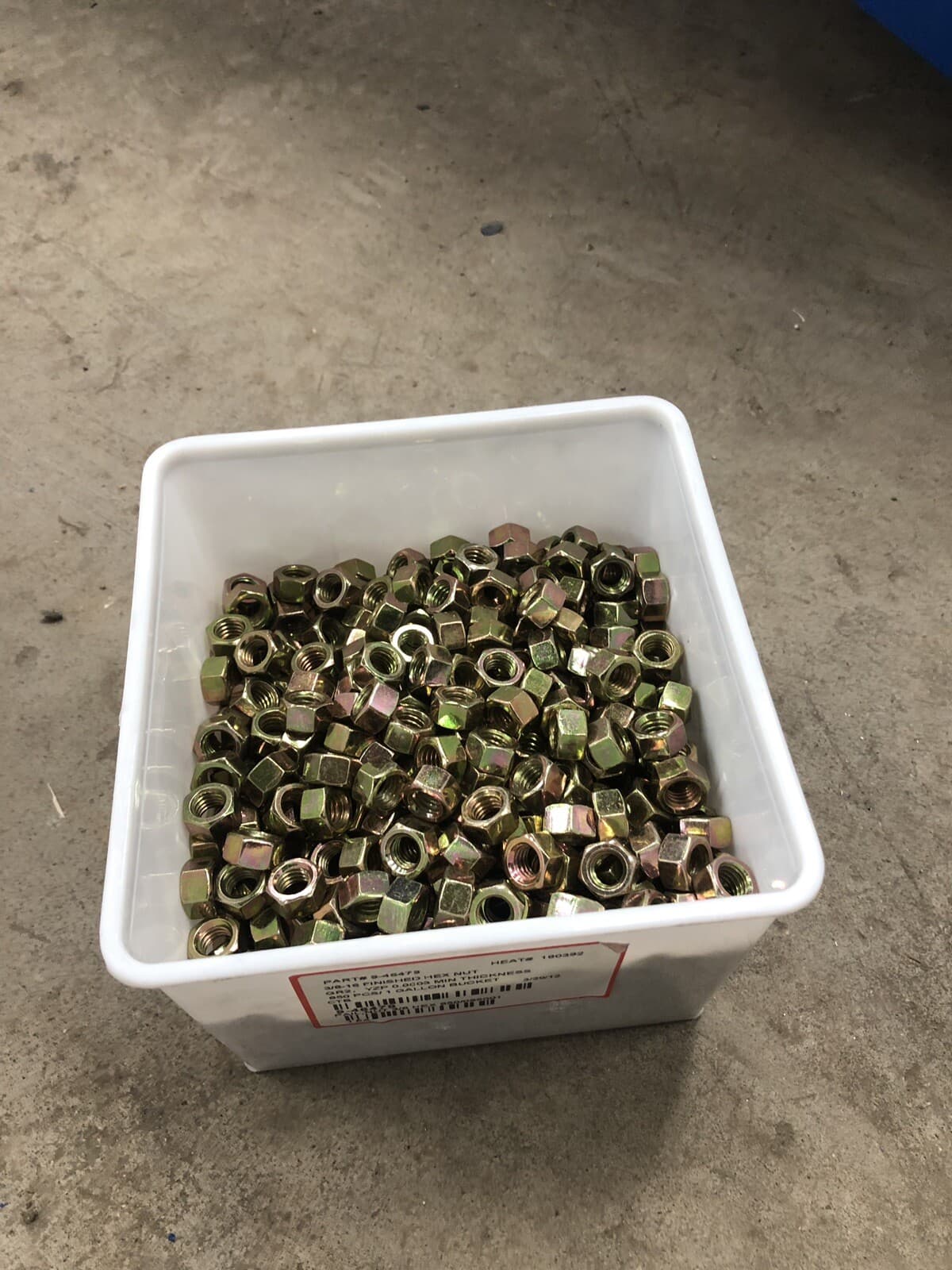 (850) 3/8"-16 Finished Hex Nuts  2
