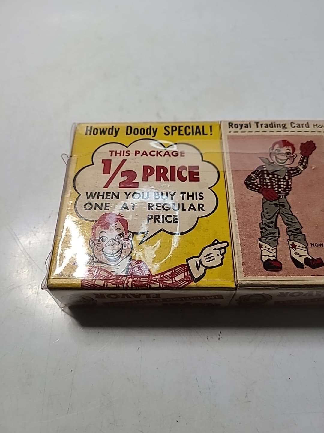 CIRCA 1950 2 FULL UNOPENED BOXS ROYAL GELATIN WITH HOWDY DOODY CARD  6