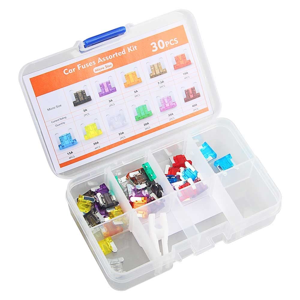 30Pcs Car Blade Fuse Assortment Assorted Kit Blade Set Auto Truck Automotive 4