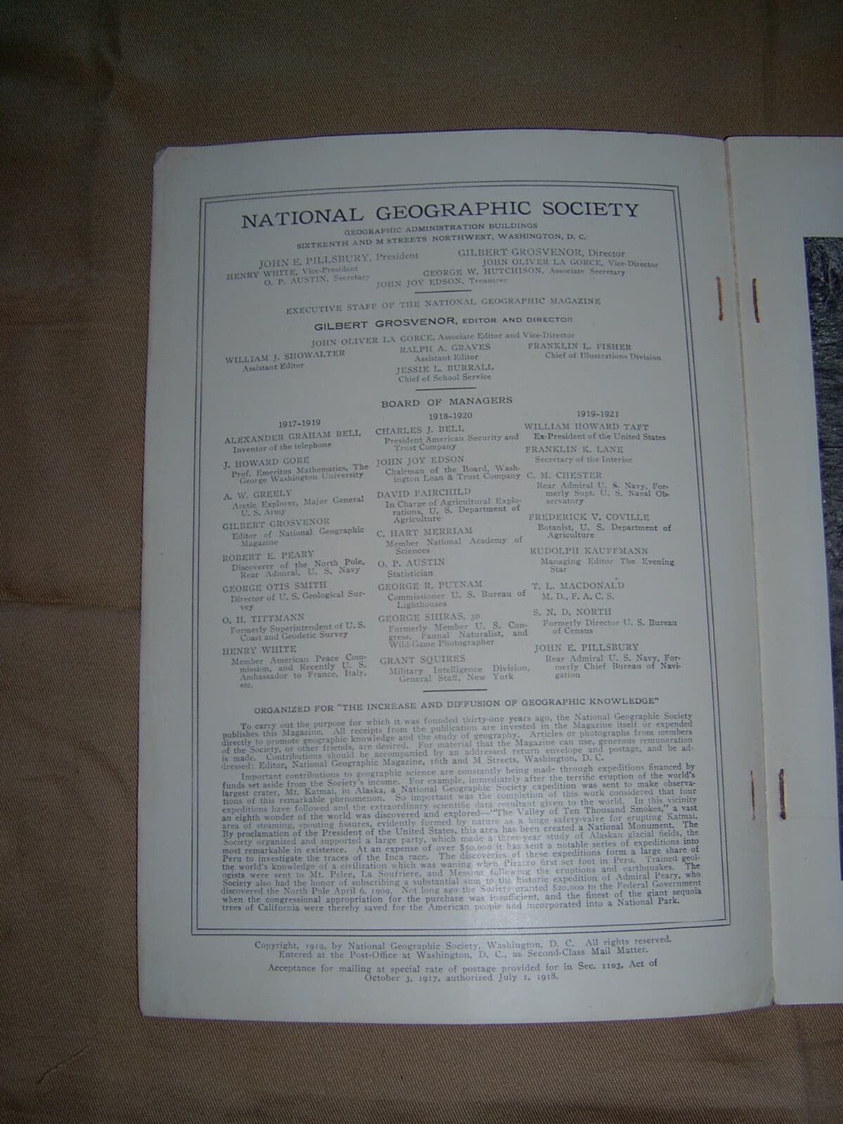 102 year old Dec 1919 Nat Geo insignia issue 3