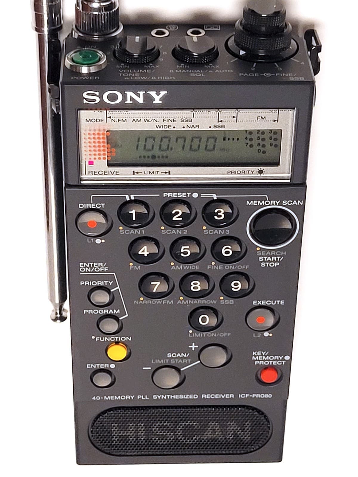 🔥 SONY ICF-PRO80 PLL Synthesizer Receiver FM / LW / MW / SW ( PARTS OR REPAIR ) 2