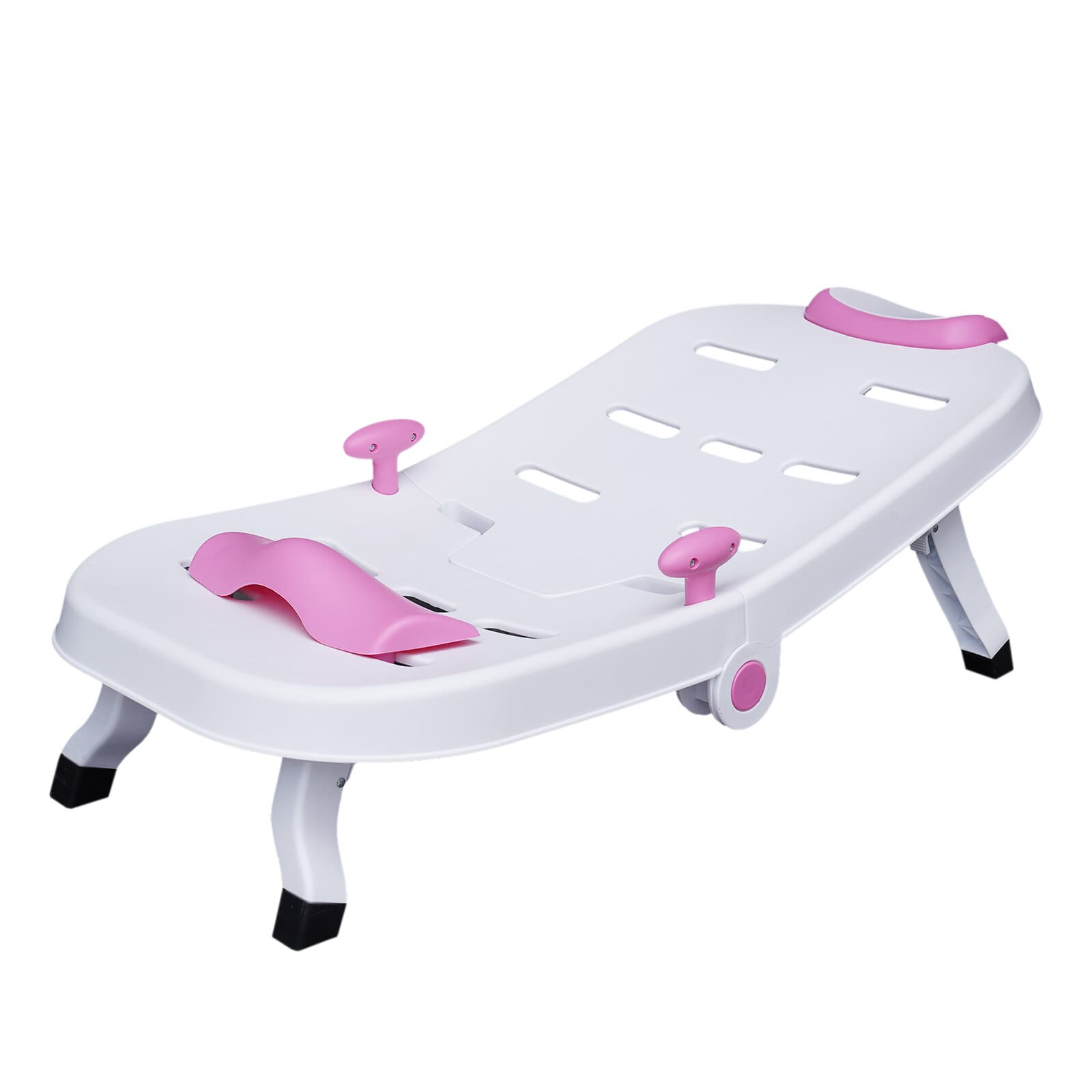 Foldable Toddler Shampoo Chair Adjustable Kids Hair Washing Chair with Headrest 5