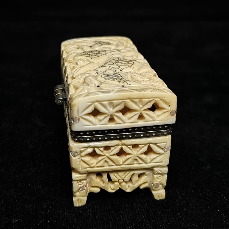 2.7 Inch Chinese Asia Hand Carved Turtle Jewelry box Decoration Gift Collection 4