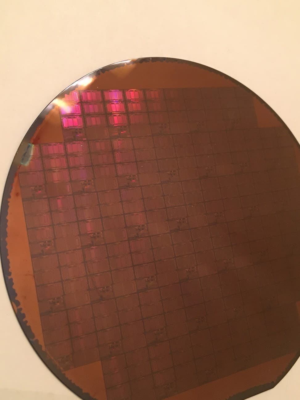 4" REC Q Silicon Wafer 1989  TIN WW52 B Extremely Rare Vintage CPU Chip 4