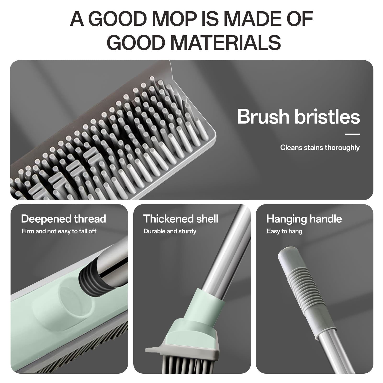 Pet Hair Removal Rubber Broom + Reusable Electrostatic Pet Hair Removal Glove 4