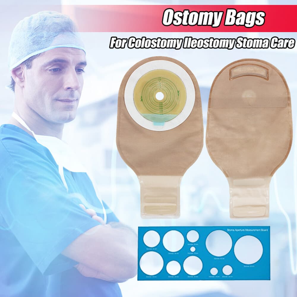 Colostomy Bags Ostomy Supplies One-Piece Drainable Ostomy Pouch for Ileostomy 2