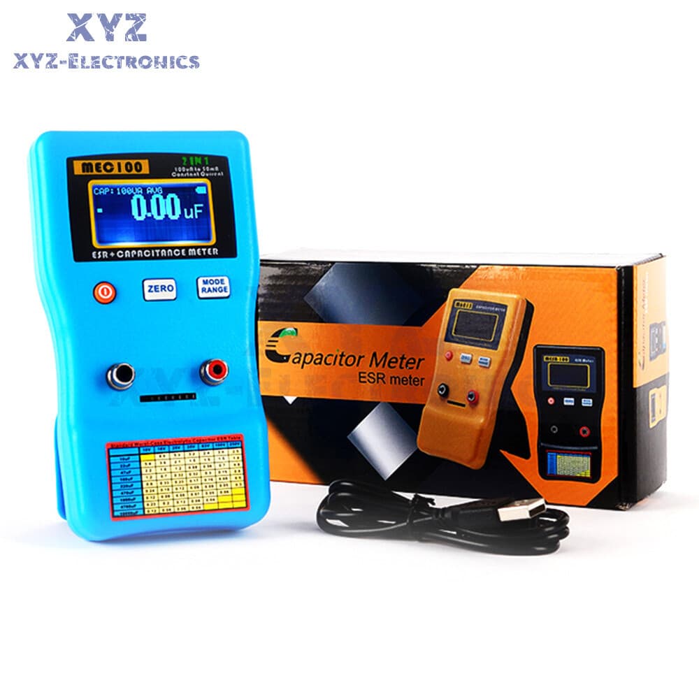 MEC-100 High-precision Capacitance Analyzer ESR Meter Digital Display Auto Rang 3
