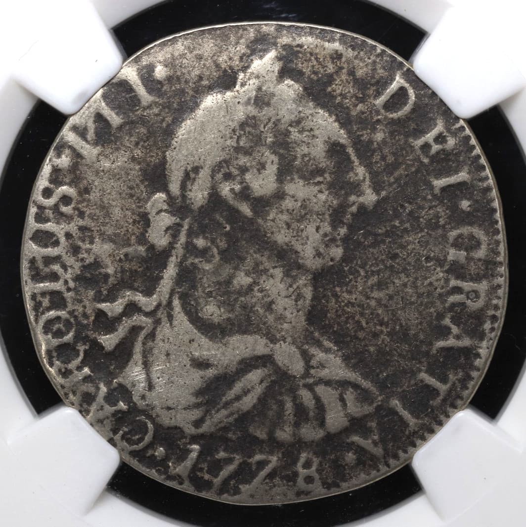 1778 El Cazador Shipwreck 4 Reales Spanish Colonial Bolivia NGC Genuine 3