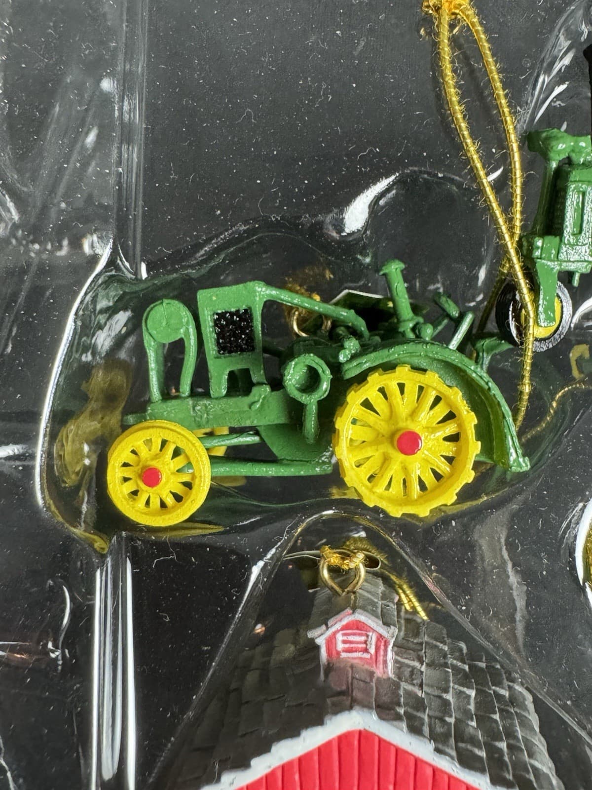 John Deere Tractor Miniature Set Of 5 Christmas Tree Ornaments Farm County 5