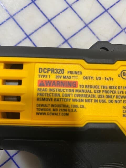 DeWalt Blade Set Upper & Lower with Cover Tool Not included Fits DCPR320 Pruner 5