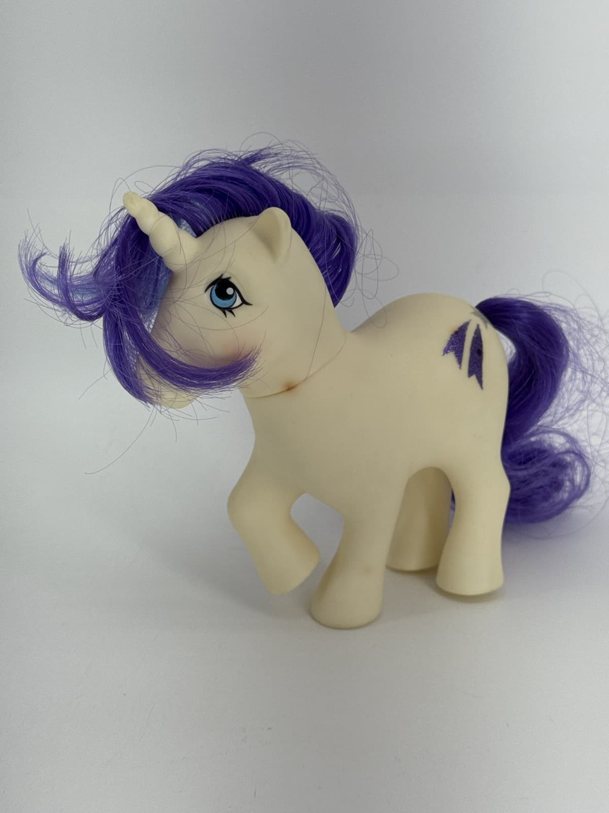 MLP G1 Glory Unicorn 1983 Hasbro Purple Blue Hair 3