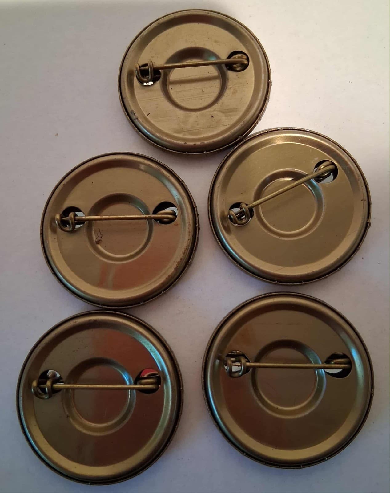 (5) 1962 NJ Resident Clamming License Badge Pin Division Of Shell Fisheries Fish 2