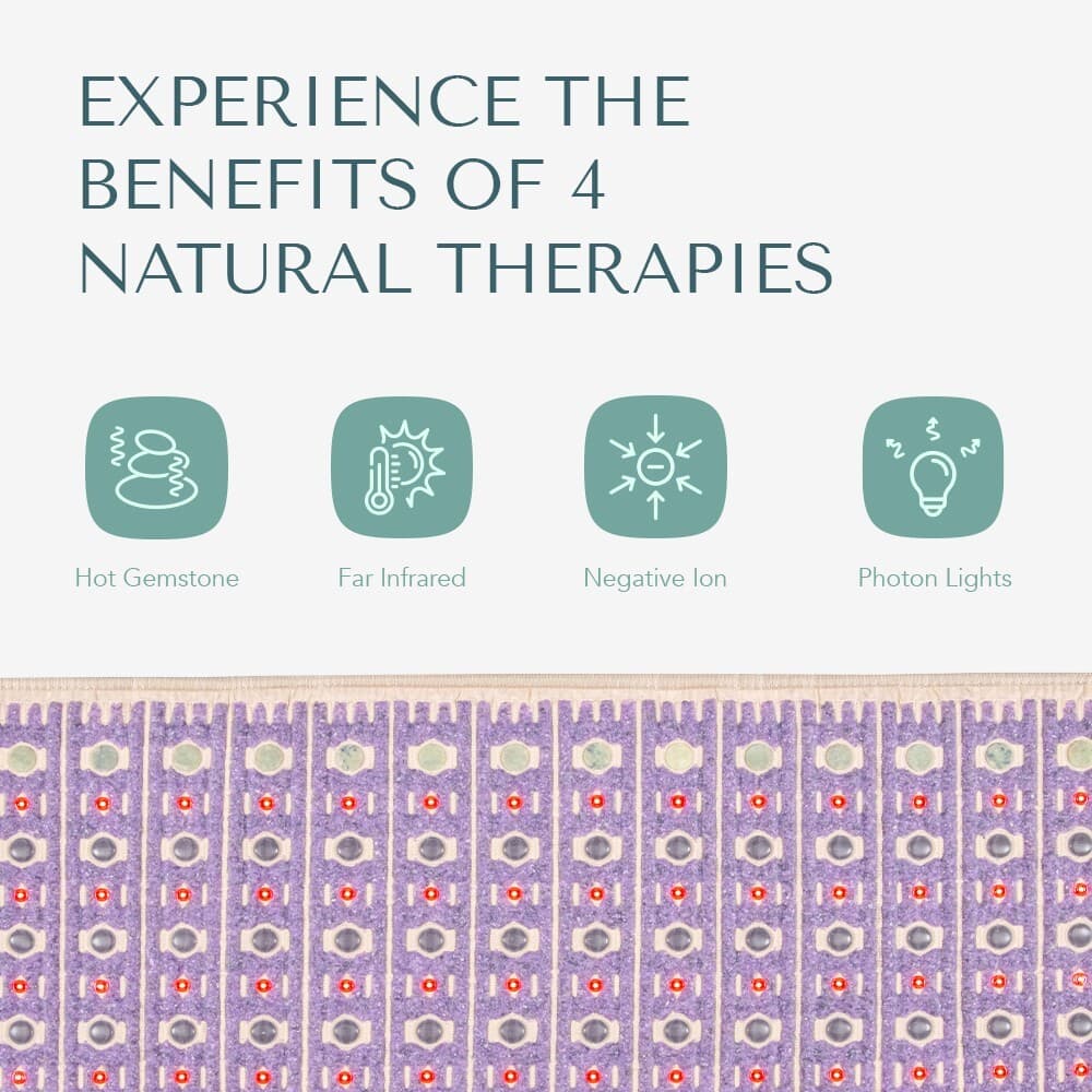 HealthyLine TAJ Heating Mat Infrared Gemstones Photon PEMF Pain Therapy (60x24) 6