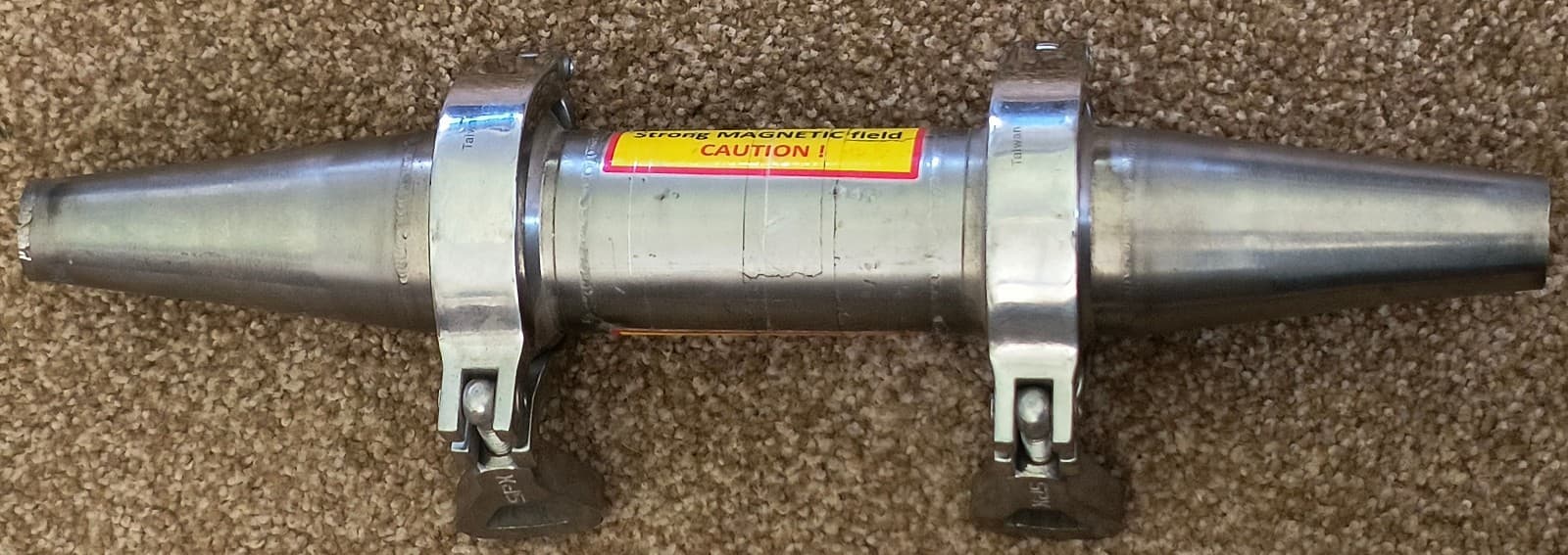 304SS Industrial Magnetic Separator 15" - Cylindrical - Strong Magnetic Field 3