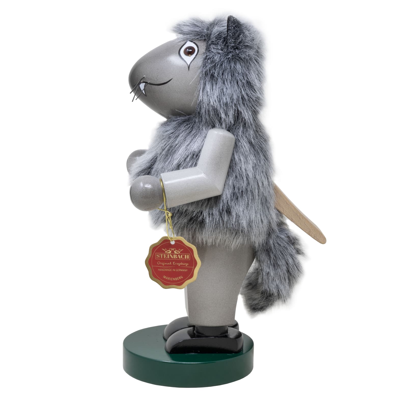 Steinbach Wooden Chubby Nutcracker Collection, Furry Wolf, 11.5" 3