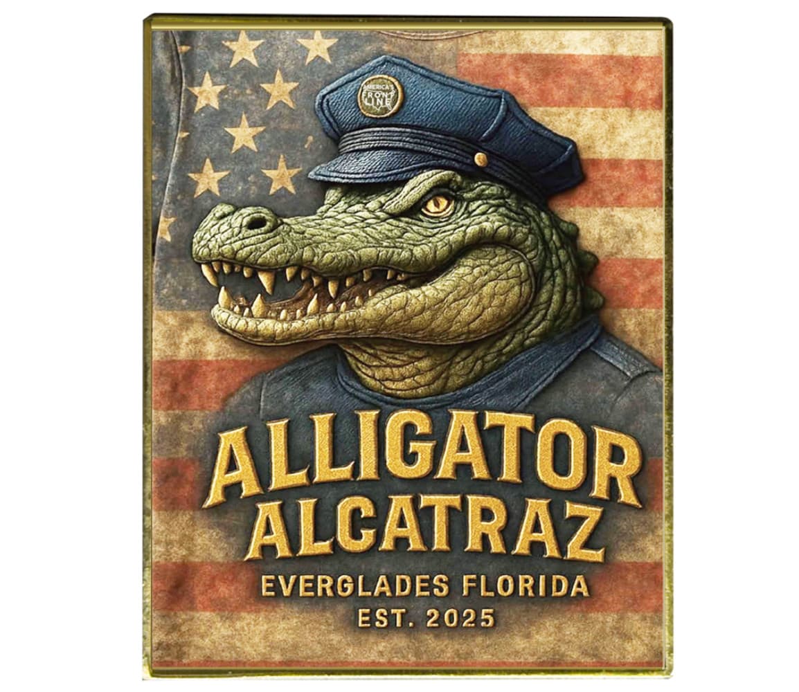 EL8-11 Alligator Alcatraz Challenge Coin FHP FWC FDLE ICE Border Patrol Everglad