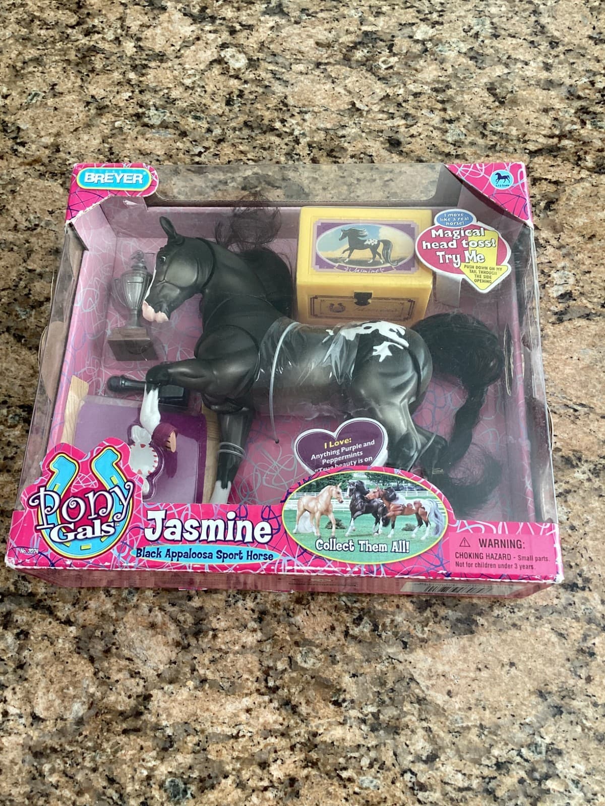 Breyer - Pony Gals Black Appaloosa Sport Horse 1:12 Scale. 2009