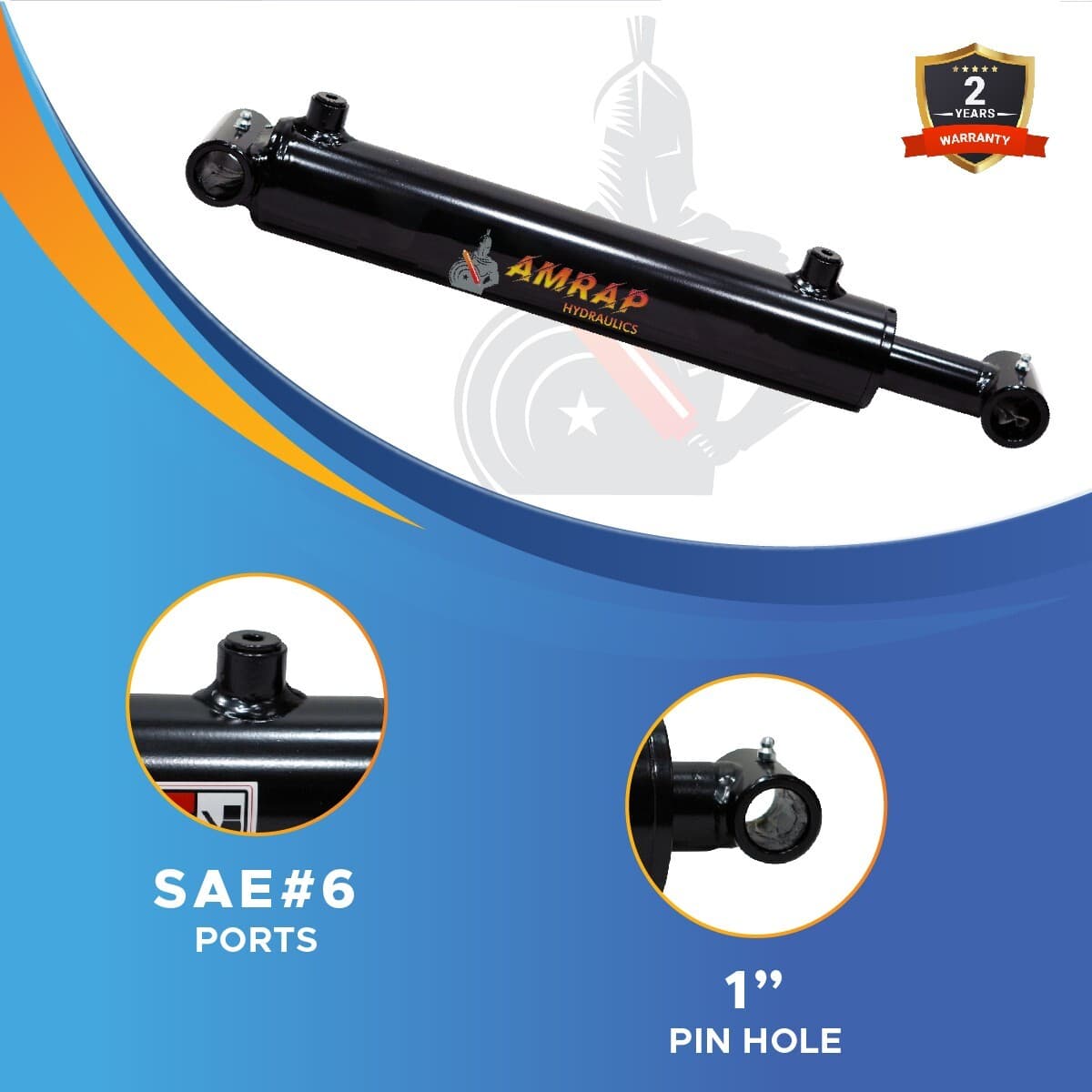 2x20 Hydraulic Cylinder- 2" Bore, 20" Stroke -Welded Cross Tube Cylinder(new) 3