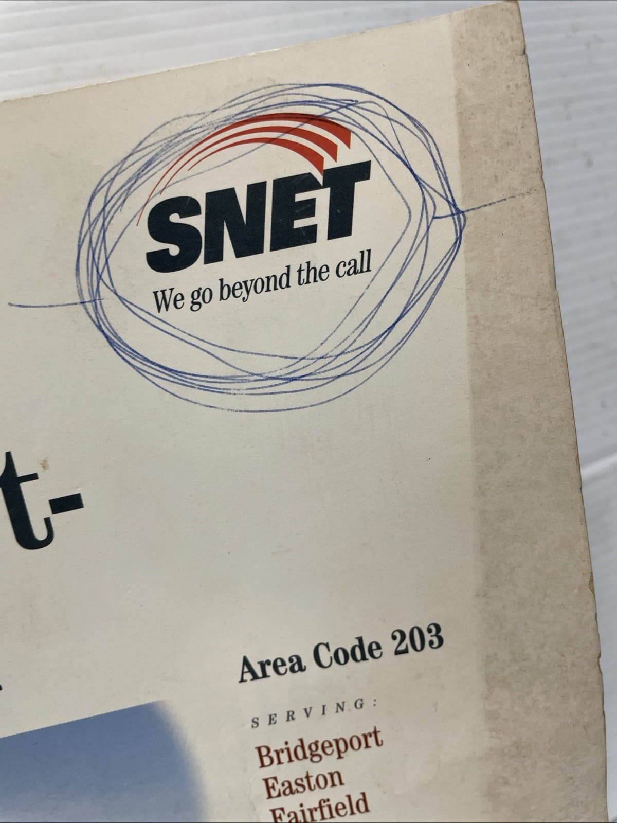 SNET Telephone Book Directory 1997-98 BRIDGEPORT- STRATFORD CT 203 #09105 VTG 2
