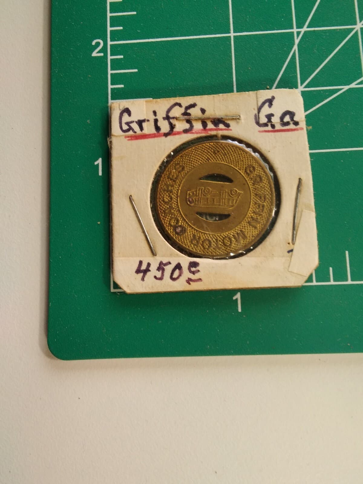 Griffin Georgia Token Vintage Mid Century Lucky Coin Motor Coach Bus C 5