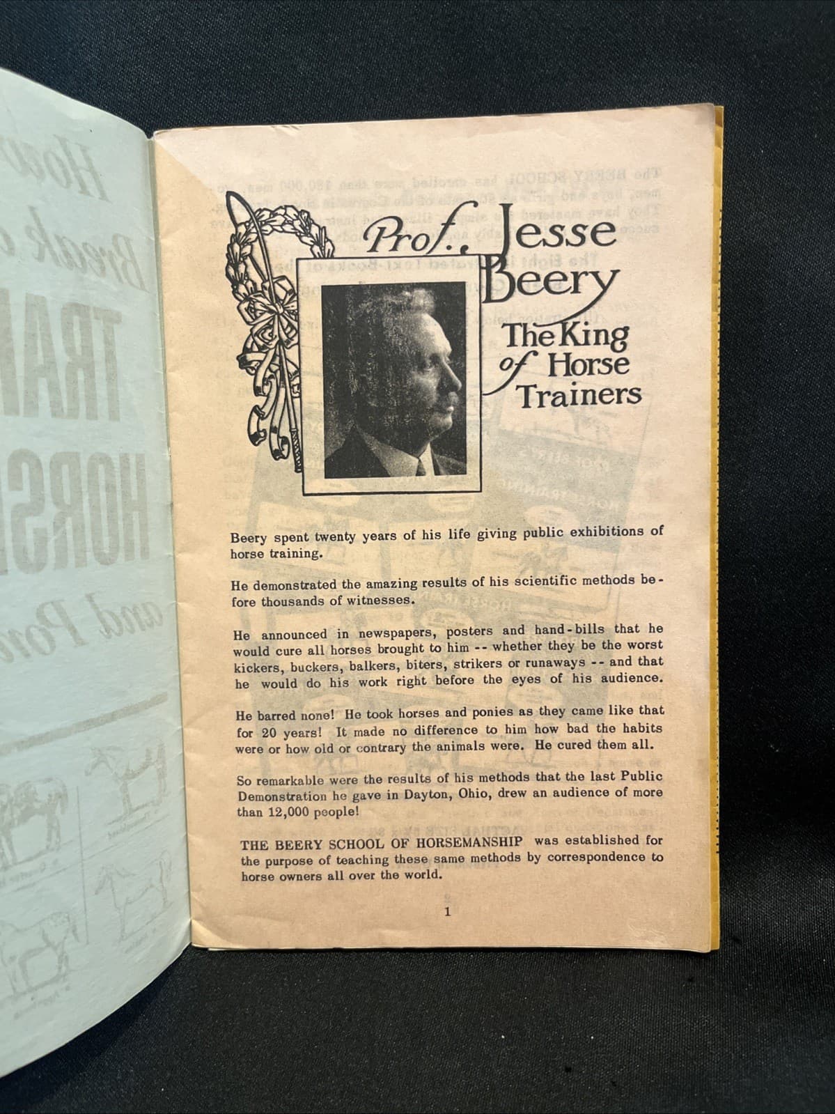 VTG 1930 How to Break and Train Horses & Ponies Booklet + Extra Prof Jesse Berry 6