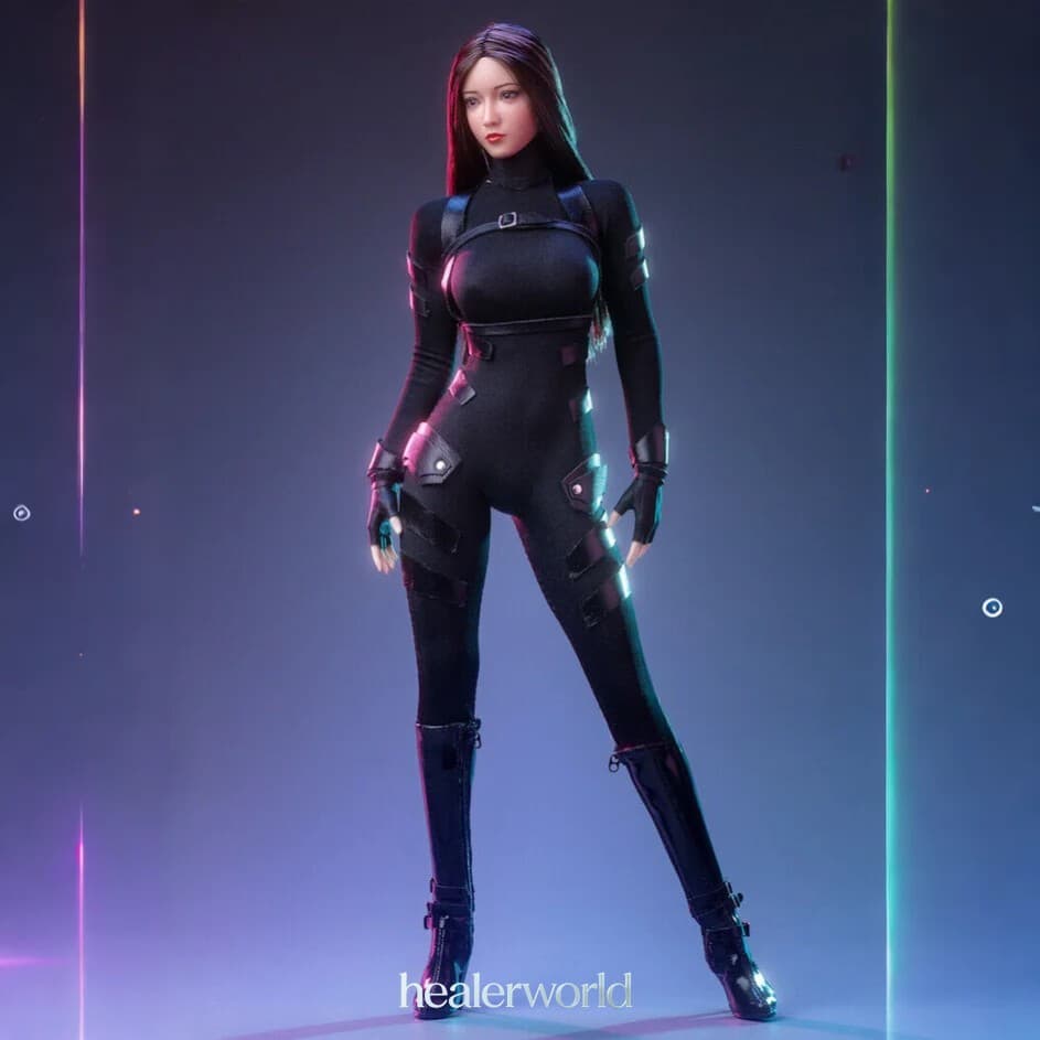 1/6 Scale Female Bodysuit Belt Clothes Fit 12" Action Figure Collectibles PH TBL 5