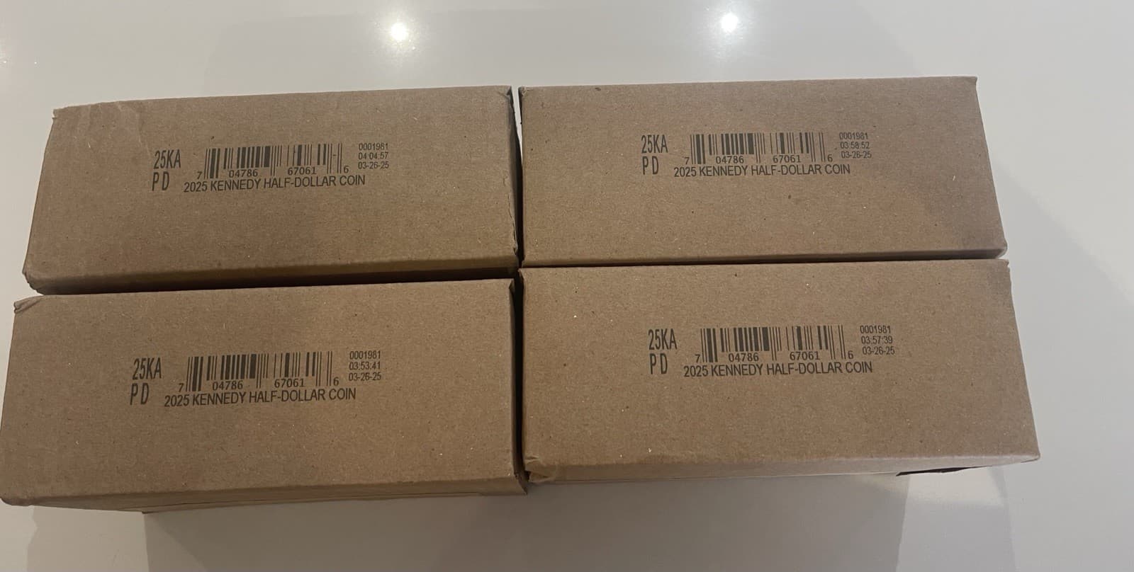 2025 P & D KENNEDY HALF DOLLAR US MINT $100 COIN BAG In SEALED BOX SOLD OUT! 2