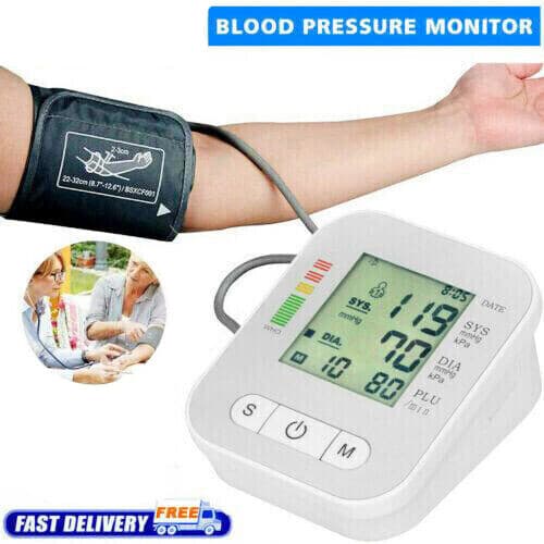 Blood Pressure Monitor Automatic Arm Digital BP Cuff Pulse Heart Rate Machine US 2