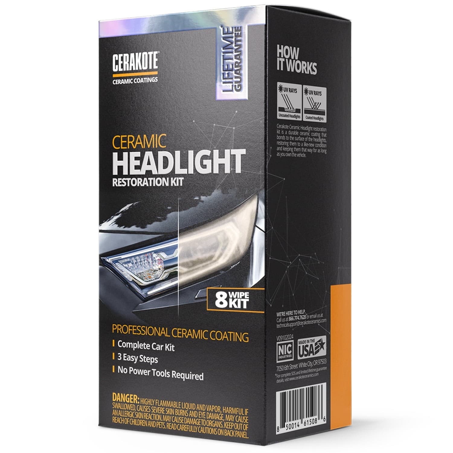 Ceramic Headlight Restoration Kit - Ceramic Coating that Restores Headlights 