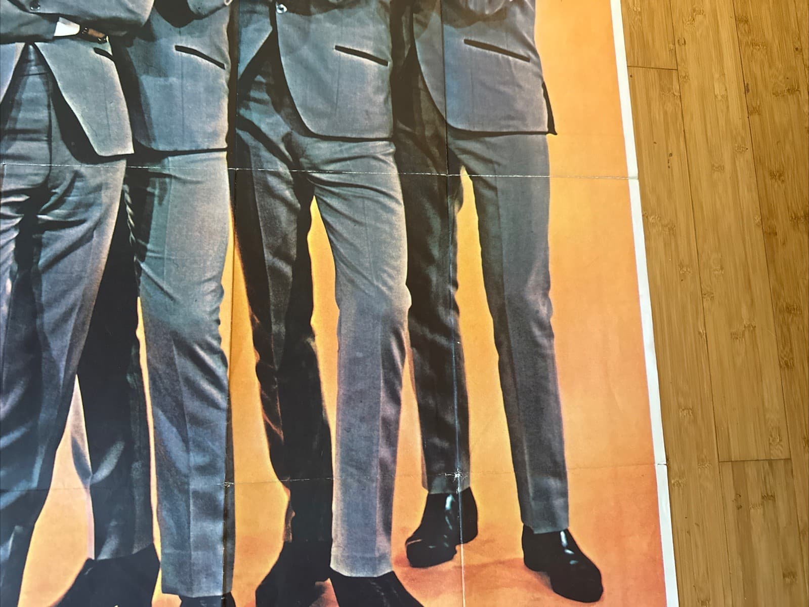 HUGE The Beatles 1964 Poster USA 39” x 55” Dezo Hoffman Auto-Signed Nehru Jacket 5