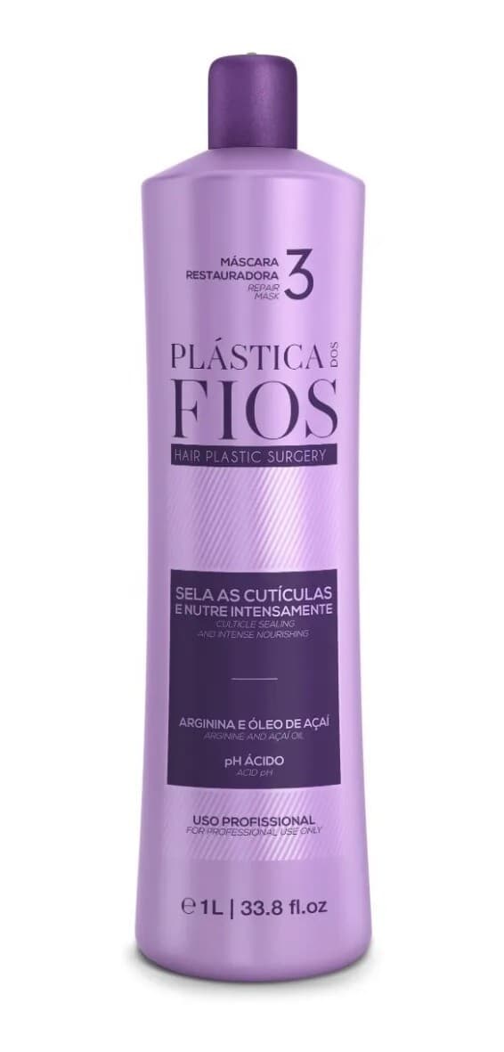 Cadiveu Plastica dos Fios Straightener Brazilian Keratin Wires Treatment 3 x 1L 5