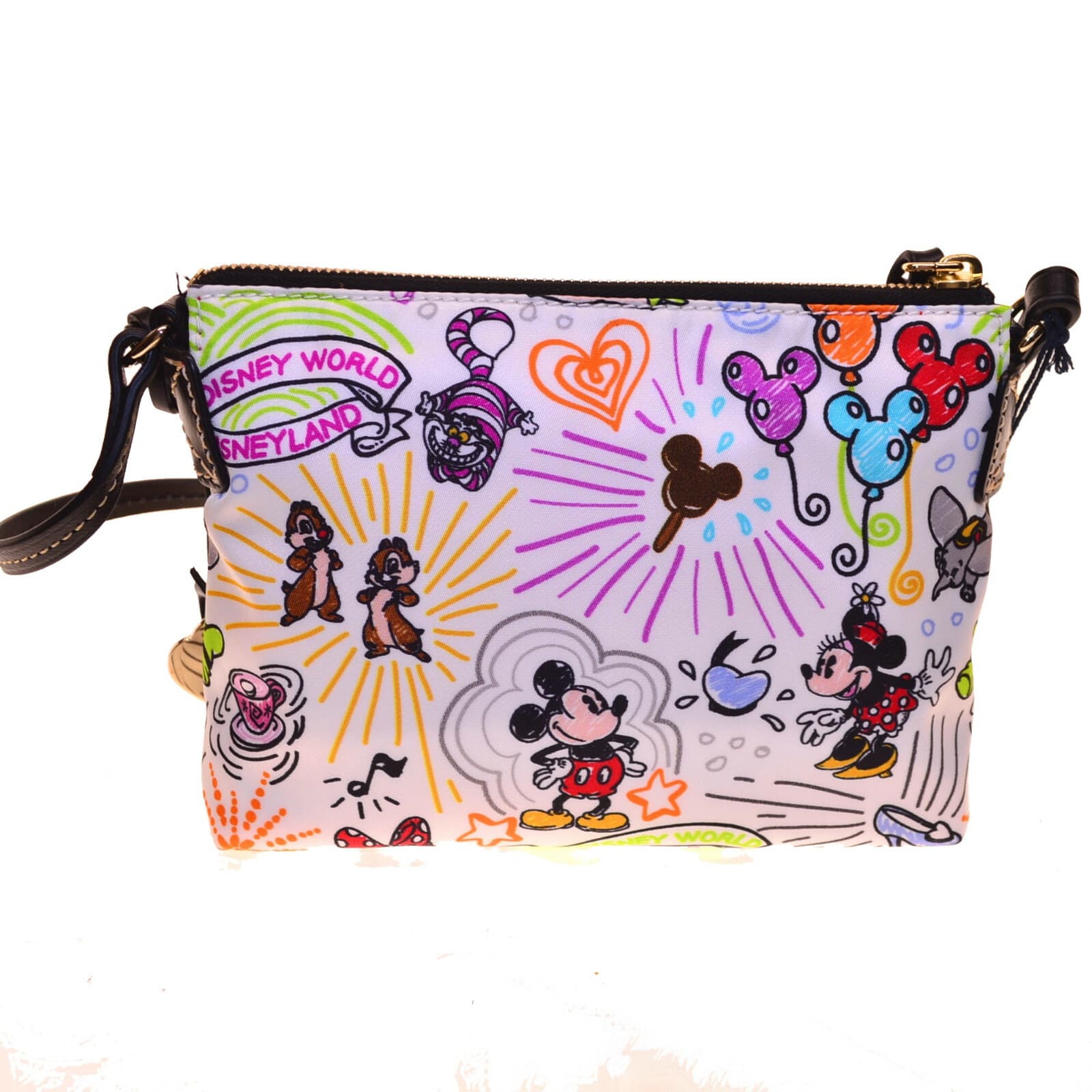 Disney Dooney & Bourke Nylon Sketch Pouchette Crossbody SUPER Cute Tinker Bell 4