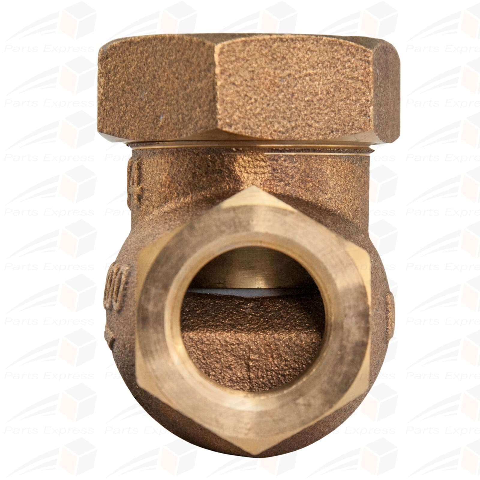 1/2" SPRING CHECK VALVE (BRONZE 200 WSP) W/ PTFE DISC, ASME, #50T 3