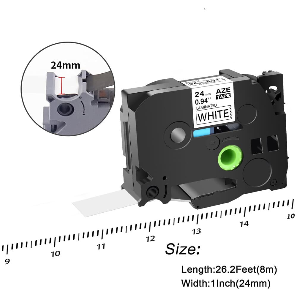 Compatible with Brother 20PK White Label Tape TZ251 TZe251 PT1400 1' 5