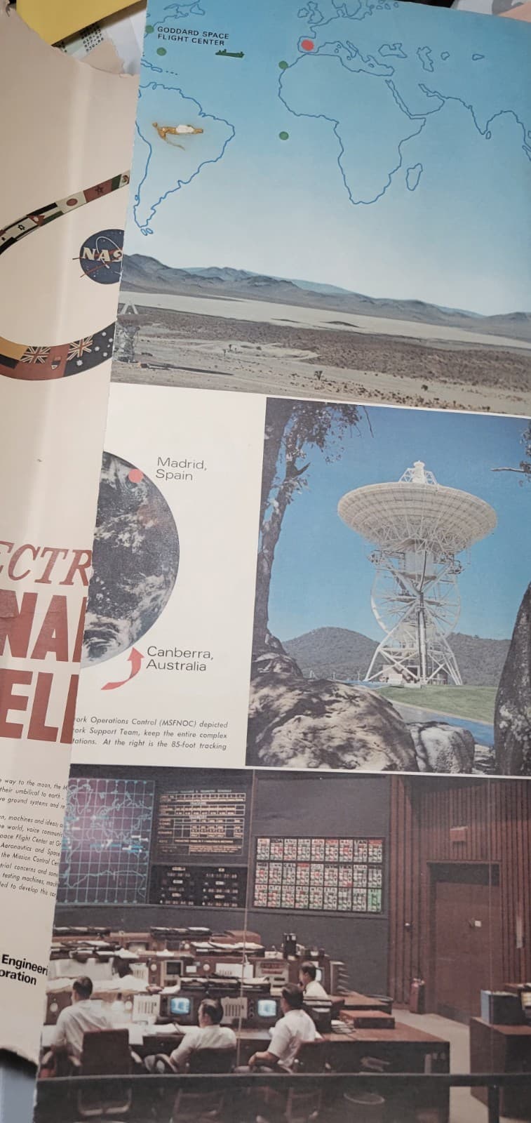 Vintage 1960s NASA “Electronic Lunar Lifeline” Poster – Bendix Apollo Era 6