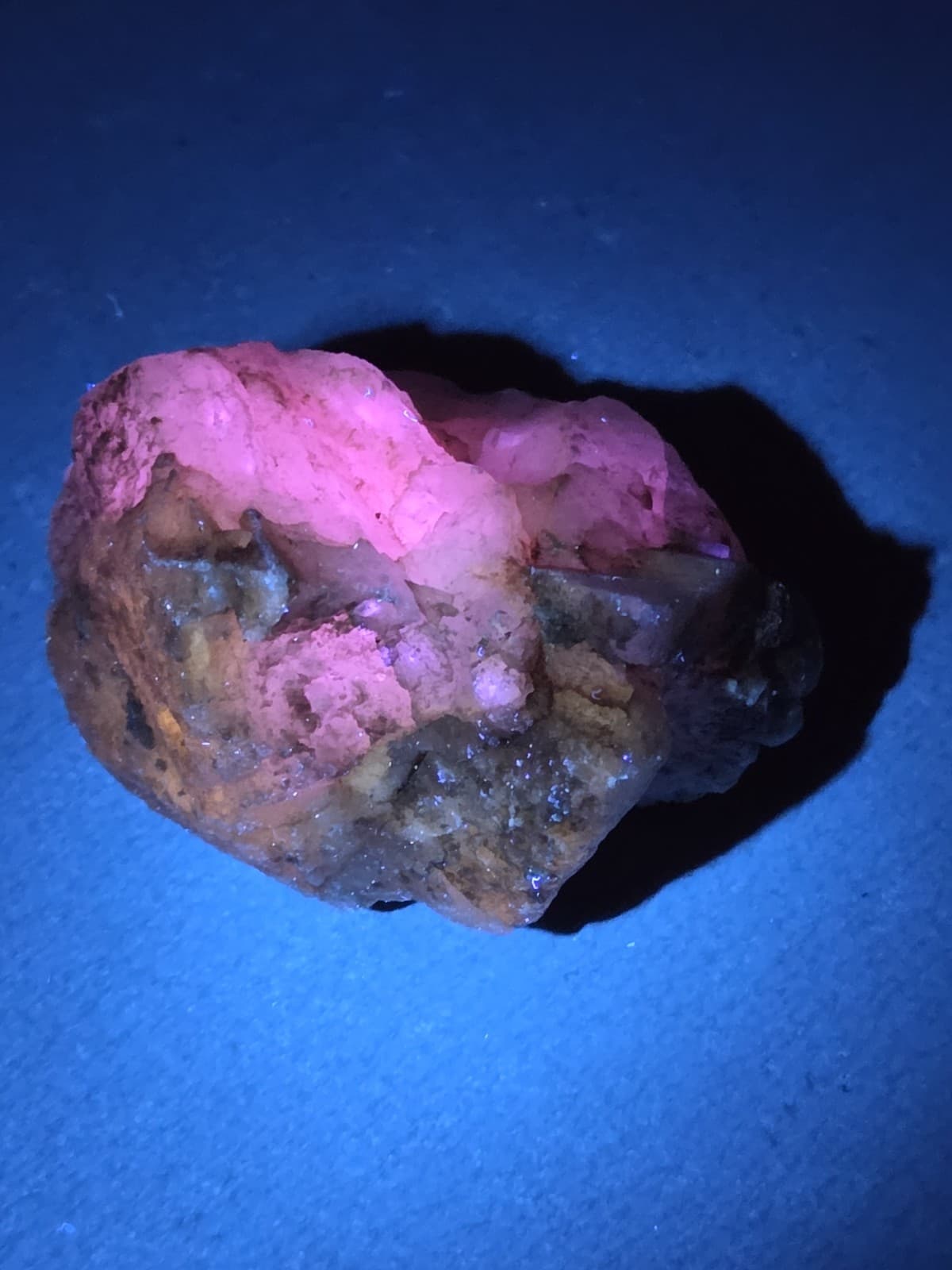 Terlingua Calcite Phosphorescent Mineral Specimen 3.54 Oz 2