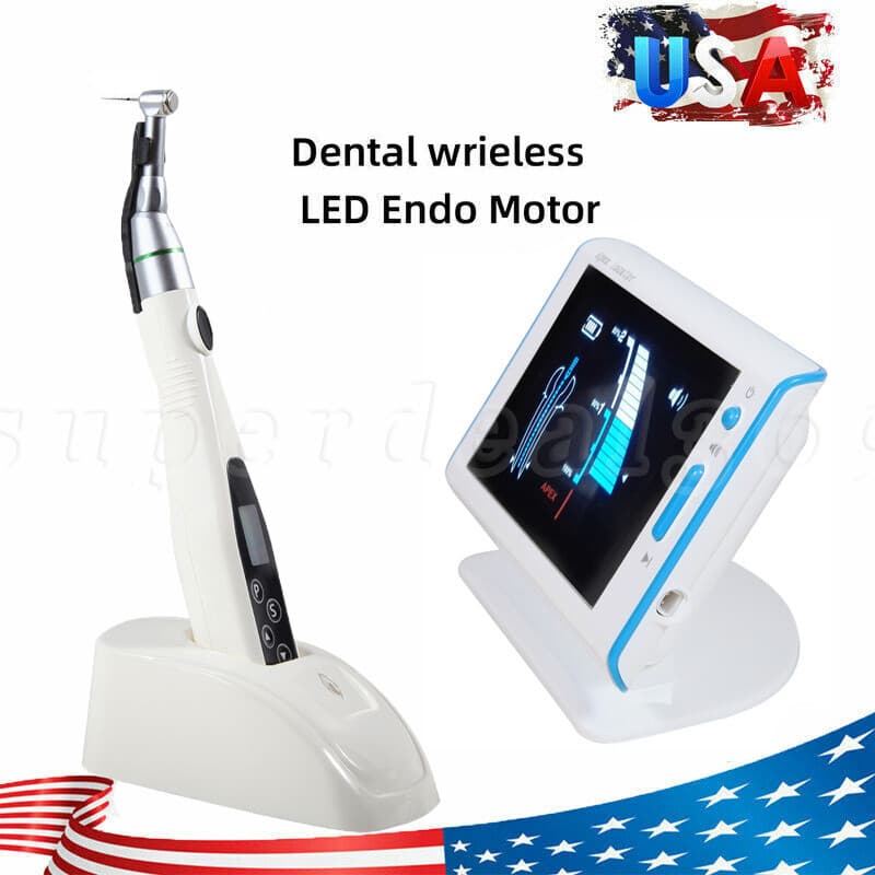 Woodpecker Style Dental Cordless 16:1 LED Endo Motor +Root Canal Apex Locator 2