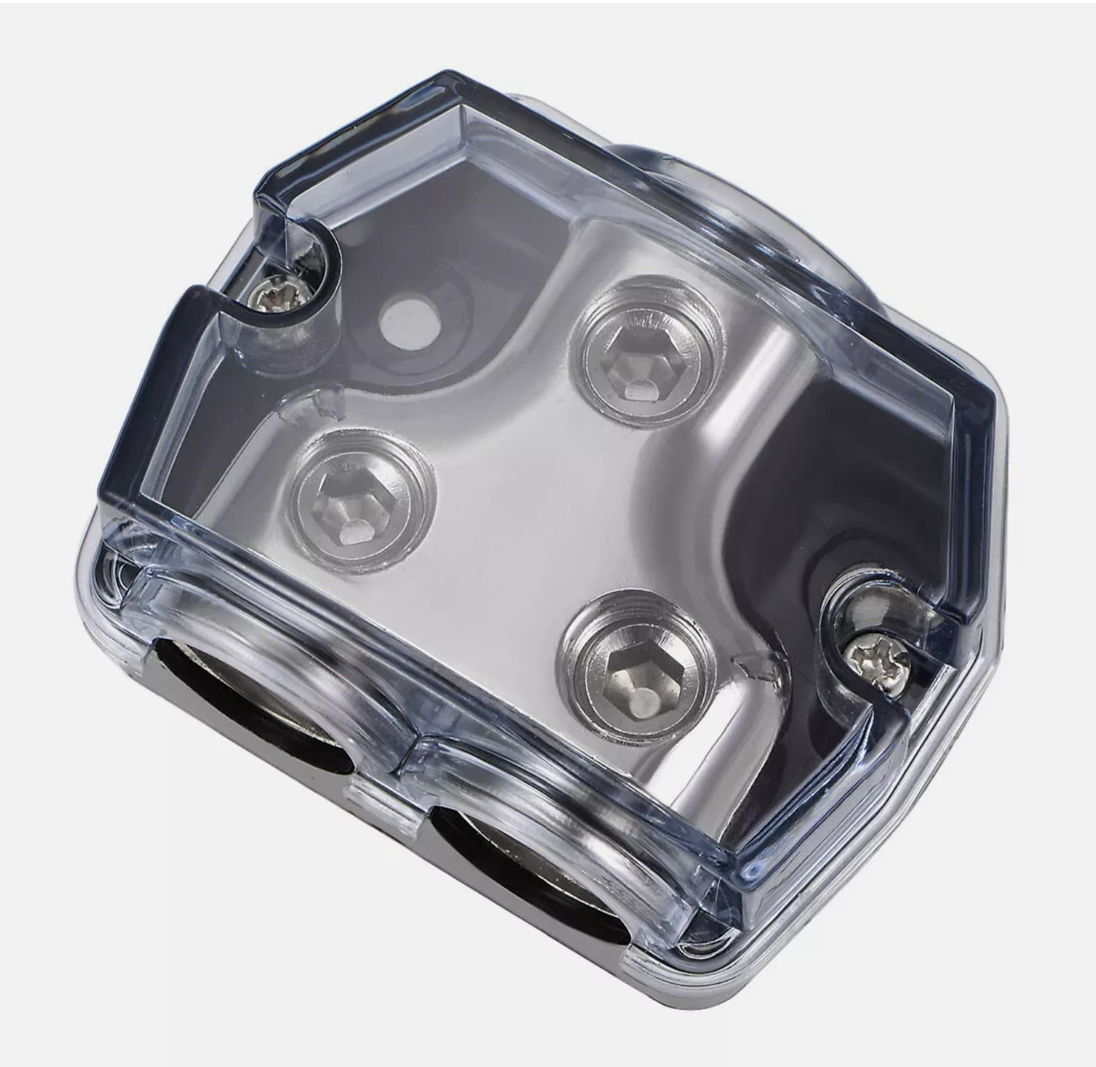 2 Way Distribution Block 0-4 AWG In, 0-4 AWG Out Car Audio Amp Power or Ground 2