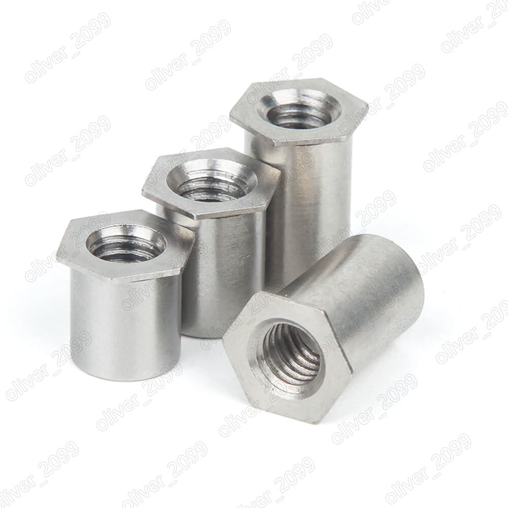 304 Stainless Steel Hollow Rivet Nuts Flat Hex Head M2 M2.5 M3 M4 M5 M6 5