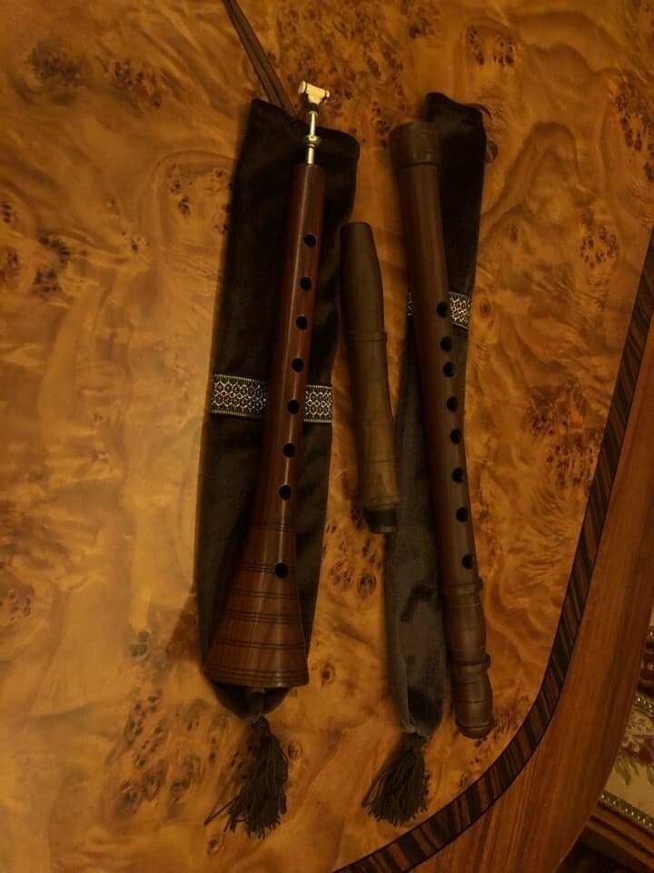 New.Handmade.Blue and Zurna, one cane for Zurna. As a gift: cases for them 5