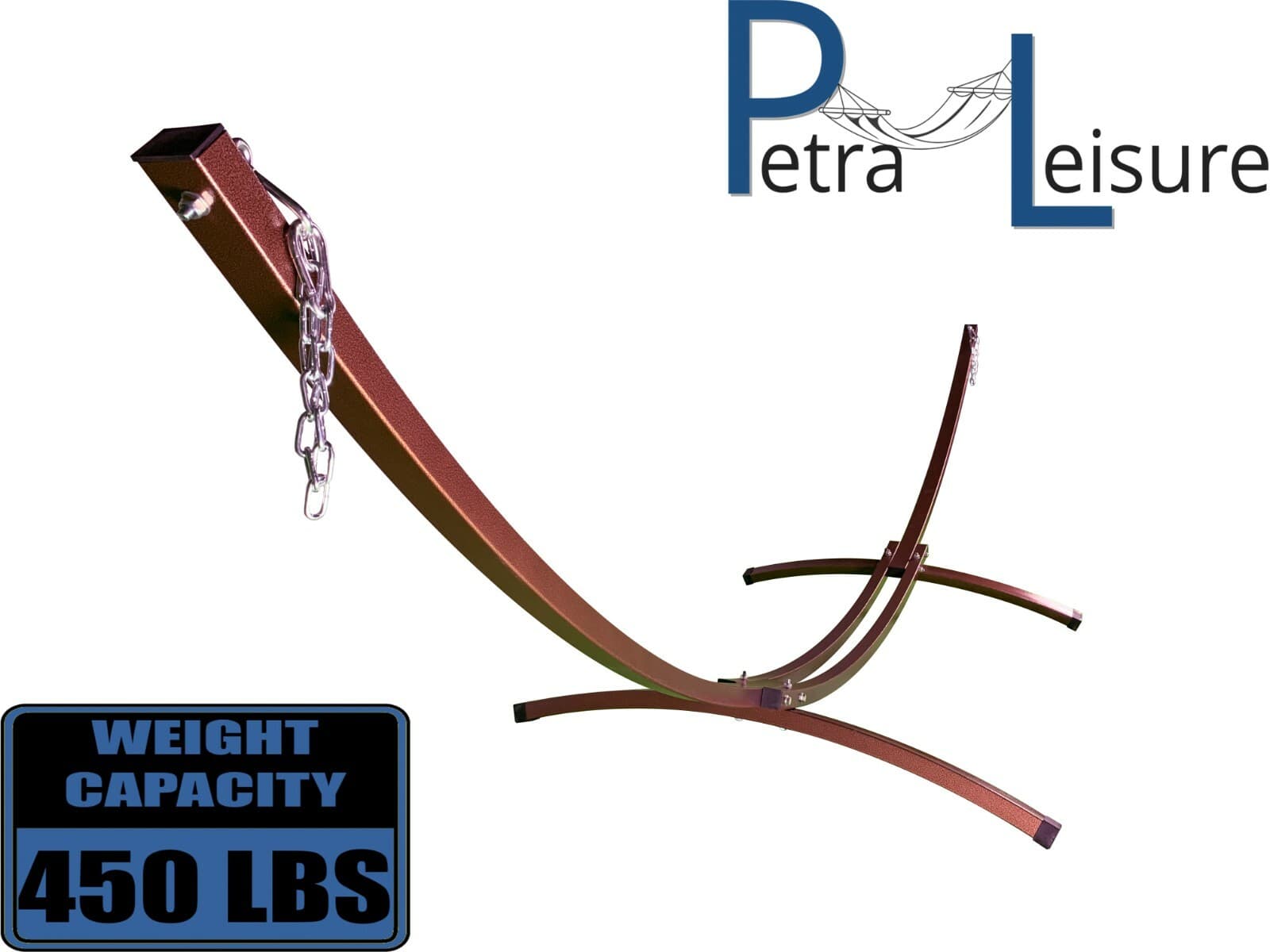 Petra Leisure 15.Ft Indoor/Outdoor Bronze Steel Arc Hammock Stand (stand only)