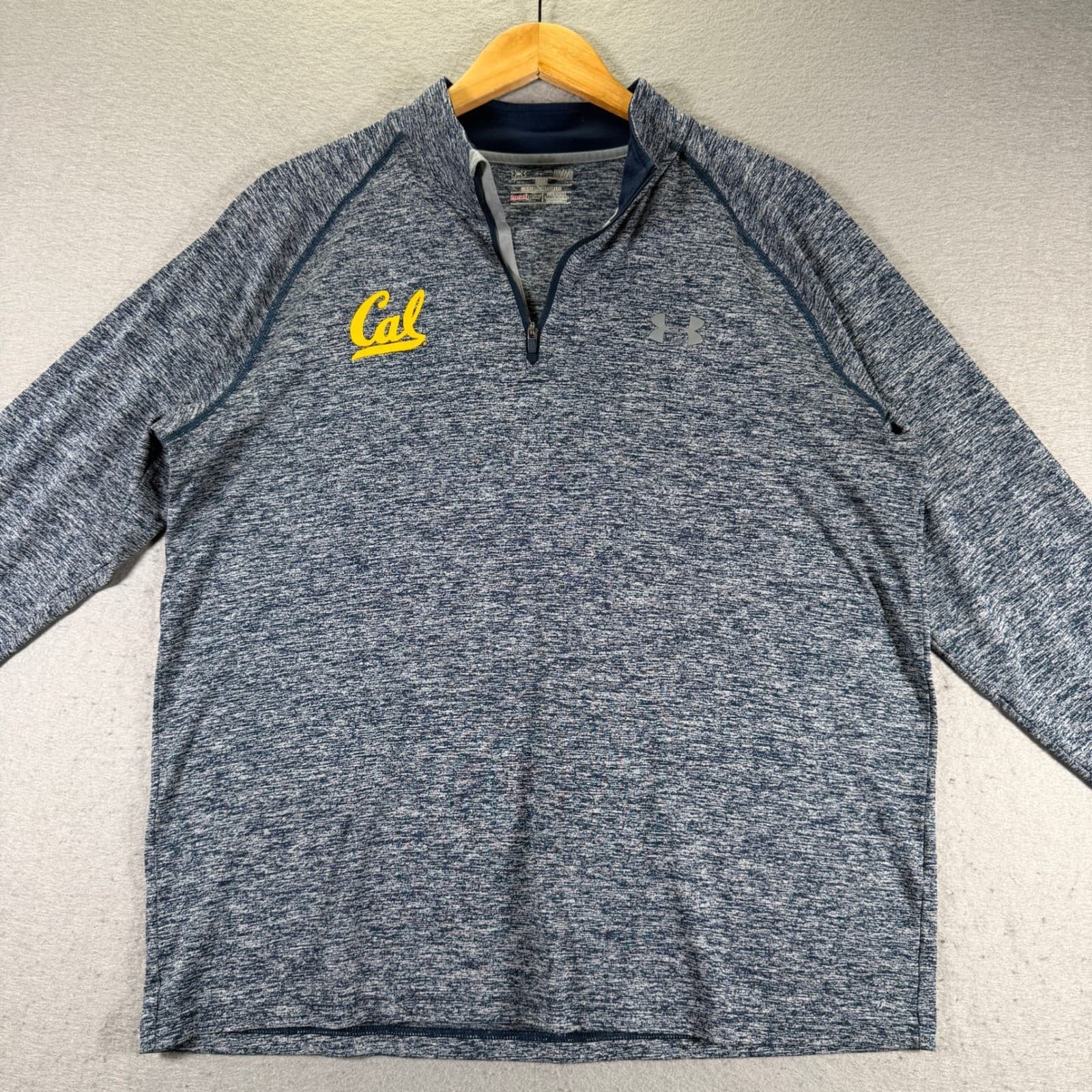 Under Armour Cal Bears Quarter Zip Pullover Long Sleeve Mens Large 3