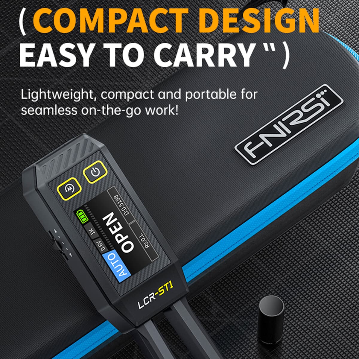 FNIRSI LCR-ST1 Smart Tweezer LCR SMD ESR Tester Ohm Capacitance Diode Test US- 3