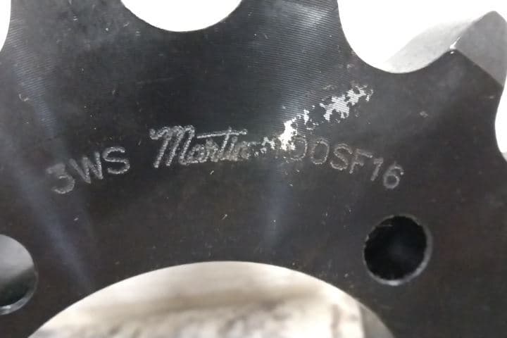 Martin 100SF16 7.03 In Outside Diameter Bushing Bore Roller Chain Sprocket 2